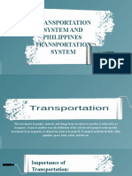 Transportation System and Philippines Transportation System