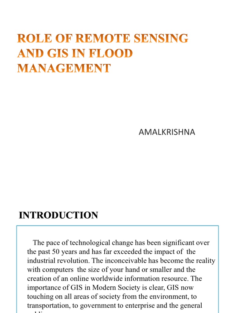 GIS - RS & Flood Management | PDF | Geographic Information System | Flood