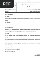 Hydro Test Procedure - PSL-2