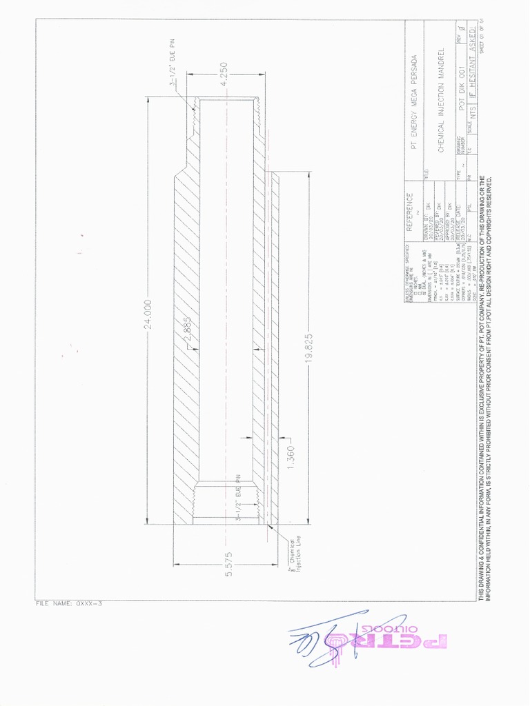 Draw Chemical Injection Mandrel EMP PDF