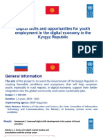 Digital Skills and Opportunities For Youth Employment in The Digital Economy in The Kyrgyz Republic
