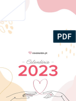 Calendario 2023 - Casamento