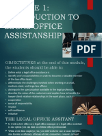 MODULE 1. Legal Office Assistant 1