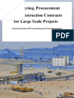 Engineering procurement and construction contracts for large scale projects
