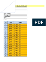 Borang Kehadiran Harian Praktik Apoteker