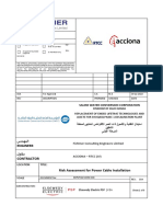 Power Cable Installation Risk Assessment