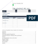 Annual Training Plan