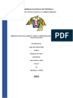 Proyecto de Investigación - Tesis