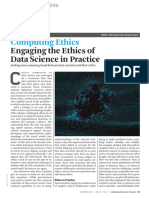 Computing Ethics - Engaging Ethics of DS in Practice