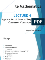 Discrete Structures - Lecture 4