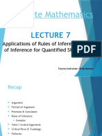 Discrete Structures - Lecture 7
