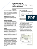 Silage Note 5 Factors Affecting The Quality Fandf Quantity of Forage Harvested For Silage