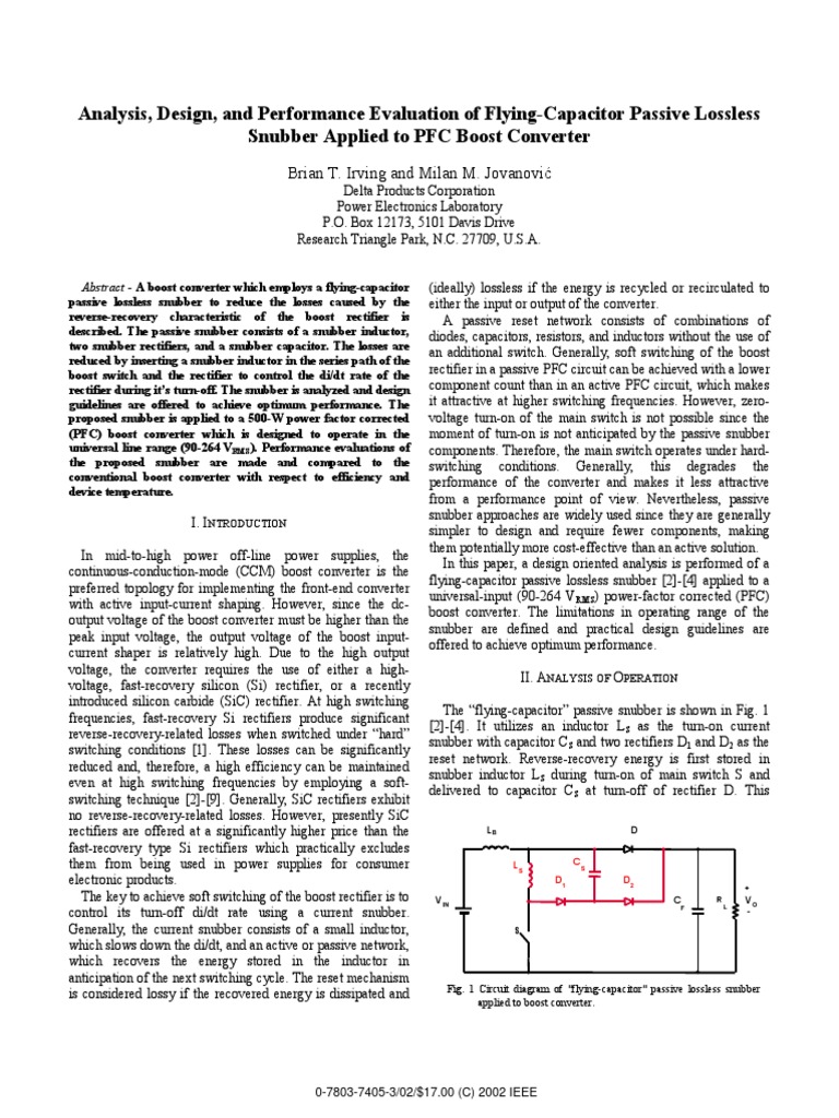 Analysis Design And Performance Evaluati Pdf Rectifier Passivity