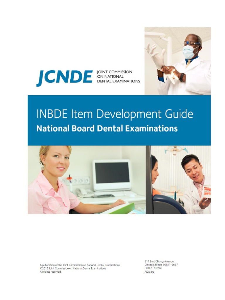 INBDE Item Development Guide Download Free PDF Test (Assessment
