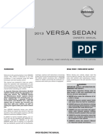 2013 VersaSedan Owner Manual