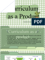 Curriculum As A Product - PALOPALO