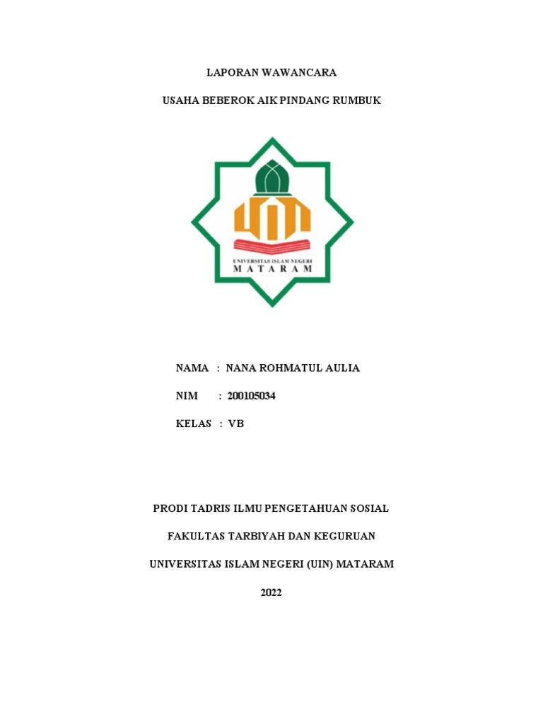 Usaha Beberok Aik Pindang Rumbuk | PDF