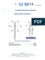 Use and Maintenance Manual Shoulder Wheel