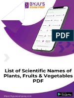 Scientific plant names list