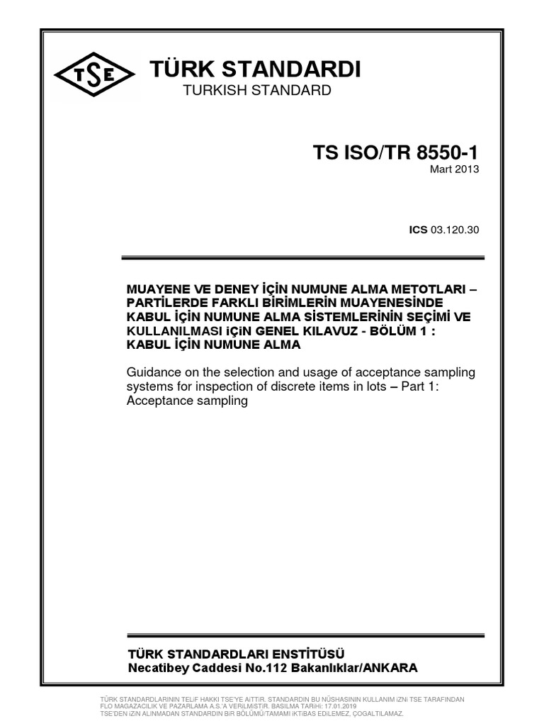 Tse Iso TR 8550 1 | PDF
