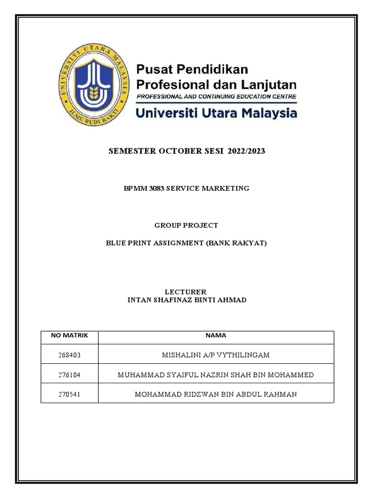 Group Assingment - (Bank Rakyat) | PDF | Cost Of Living | Banks