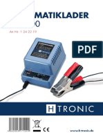 Incarcator Baterii Pb H-Tronic AL 1600 (Manual Utilizare de, En)