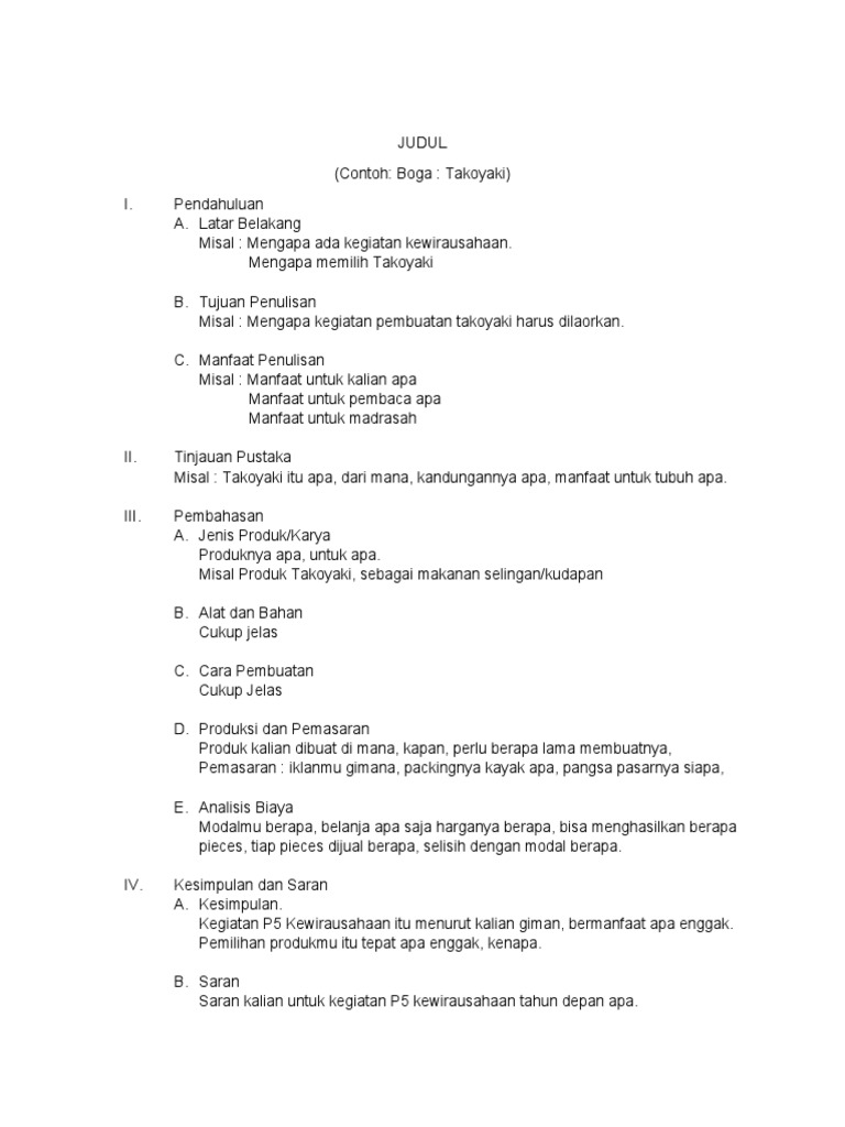 Contoh Laporan | PDF