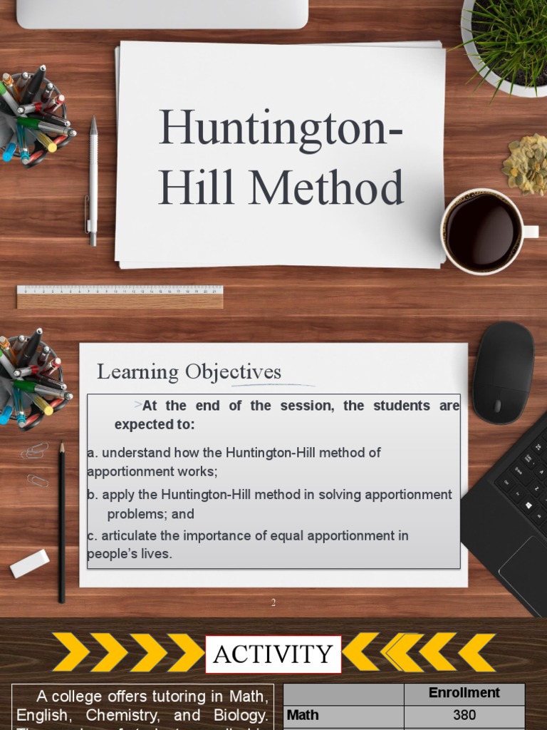 Apportioning Tutors Using the HuntingtonHill Method PDF Mathematics