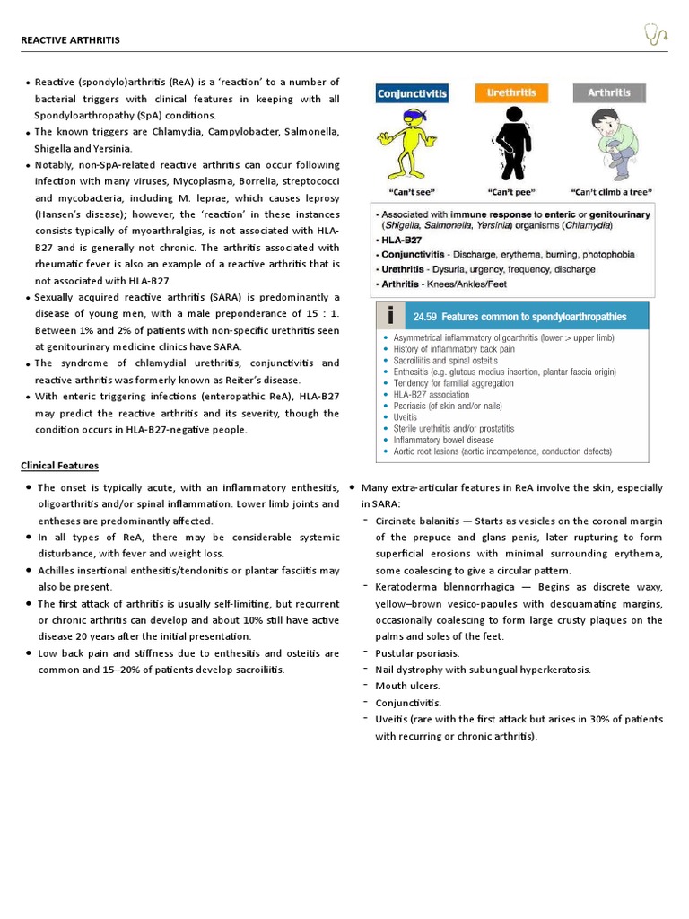 REACTIVE ARTHRITIS PDF Epidemiology Causes Of Death