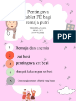 Pentingnya Tablet FE Bagi Remaja Putri: Thalitha Vania Shailony 2010070130011