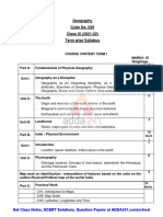 Cbse Class 12 Geography Deleted Syllabus 2021 22