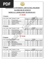 NEW BMLT Stream - Syllabus - PDF - 1961275447 - B.SC - MLTT