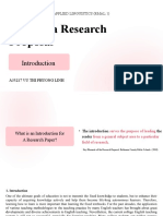 An Introduction of A Research Paper