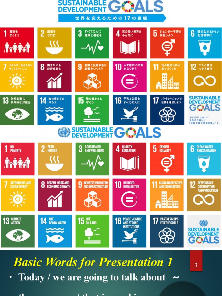 SDG Presentation For High School | PDF