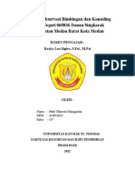 Laporan Observasi Bimbingan Dan Konseling Di SD Negeri 060836 Danau Singkarak Kecamatan Medan Barat Kota Medan