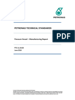 Petronas Technical Standards: Pressure Vessel - Manufacturing Report