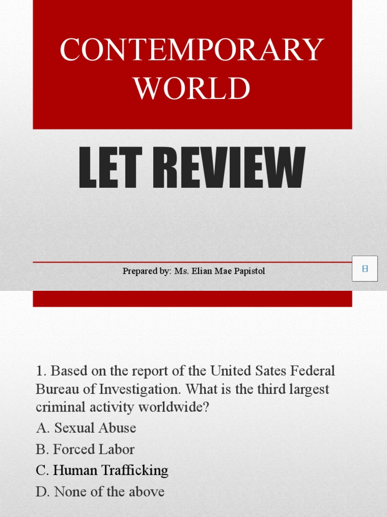 Contemporary World | PDF