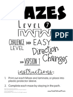 Mazes - Easy Direction Changes