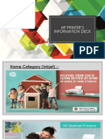 HP Printer's Info Deck