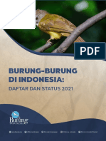 Booklet Daftar Dan Status Burung 2021