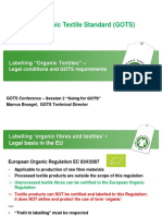 Bruegel - Labelling Organic Textiles - Legal Conditions and GOTS Requirements Session 2
