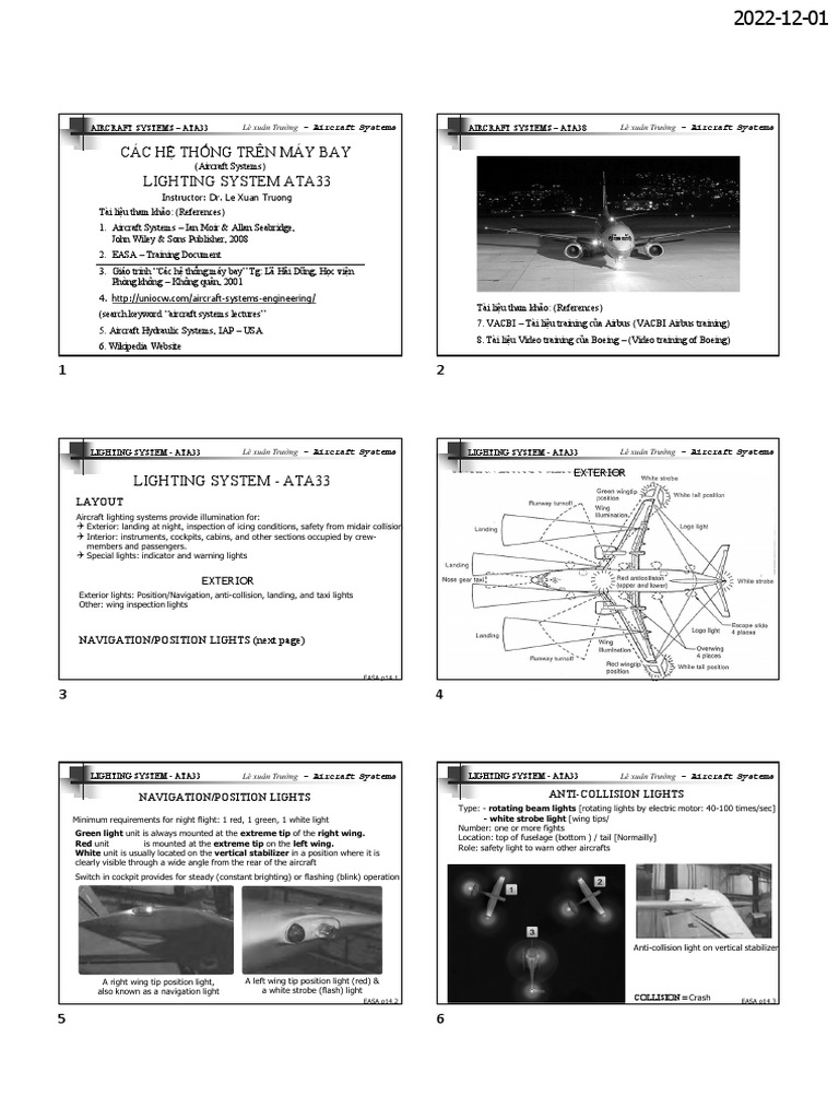 ATA 33 Lighting systems | PDF | Transport | Aviation