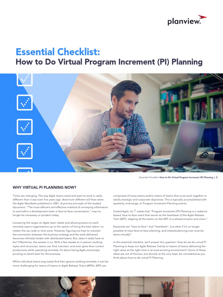 Virtual PI Planning Essential Checklist | Download Free PDF | Agile ...