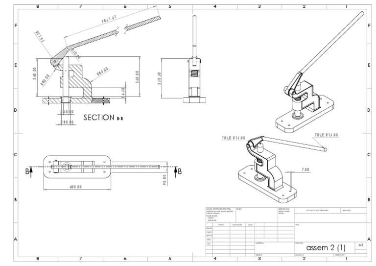Technical Drawing Specifications Sheet | PDF