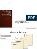 Basic APA Formatting