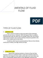 Fundamentals of fluid flow types and energy