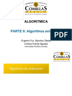 Tema 3 - Algoritmos de Ordenación