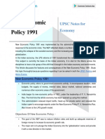 New Economic Policy 1991 Upsc Notes For Economy 0f484a72