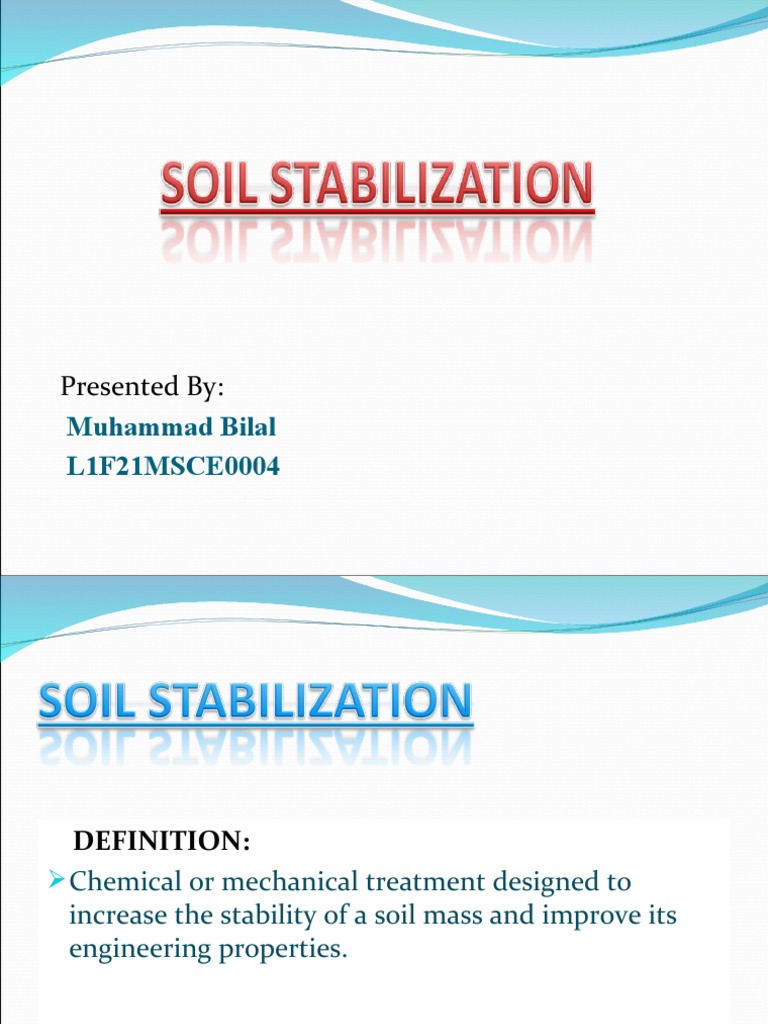 Soil Stabilization Techniques Overview | PDF | Soil | Cement