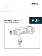 Operating Instructions: Demag DH 1000, DH 2000 Hoist Unit